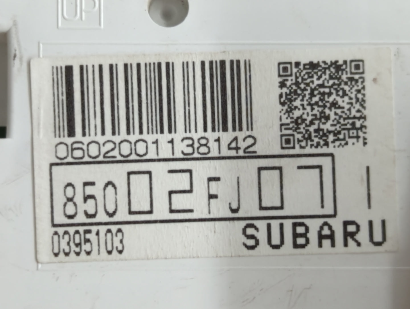 2012 Subaru Impreza Instrument Cluster Speedometer Gauges P/N:85002FJ07 Fits OEM Used Auto Parts - Oemusedautoparts1.com