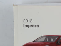 2012 Subaru Impreza Owners Manual Book Guide P/N:A1120BE-B OEM Used Auto Parts - Oemusedautoparts1.com