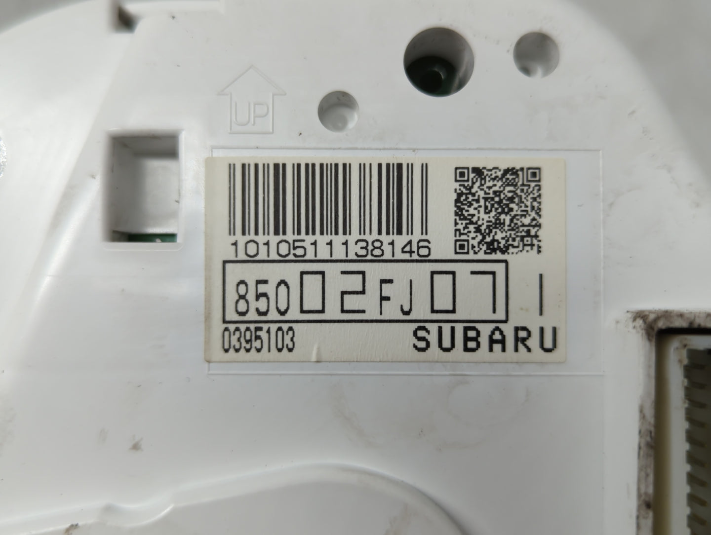2012 Subaru Impreza Instrument Cluster Speedometer Gauges P/N:85002FJ07 Fits OEM Used Auto Parts - Oemusedautoparts1.com