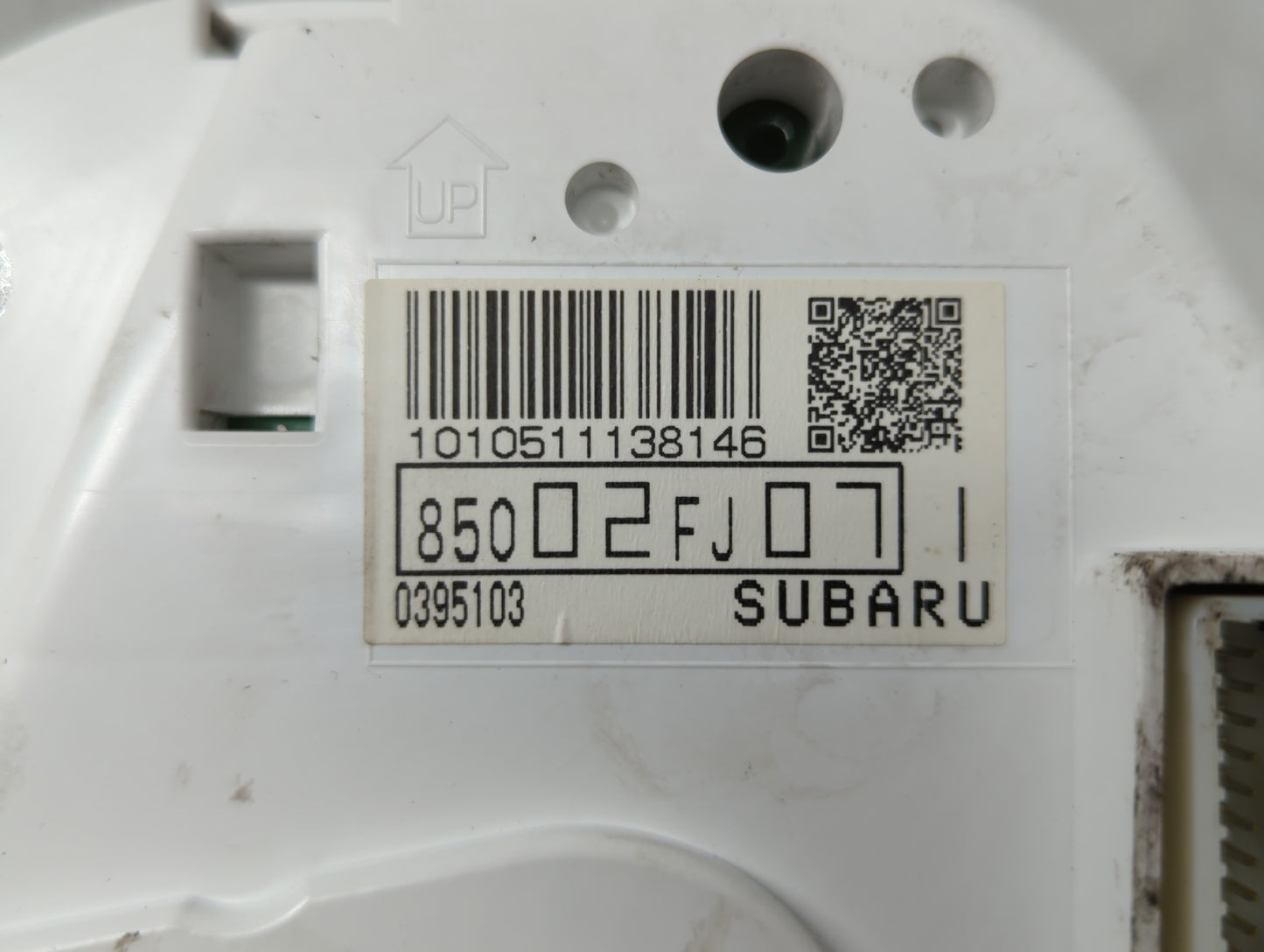 2012 Subaru Impreza Instrument Cluster Speedometer Gauges P/N:85002FJ07 Fits OEM Used Auto Parts - Oemusedautoparts1.com