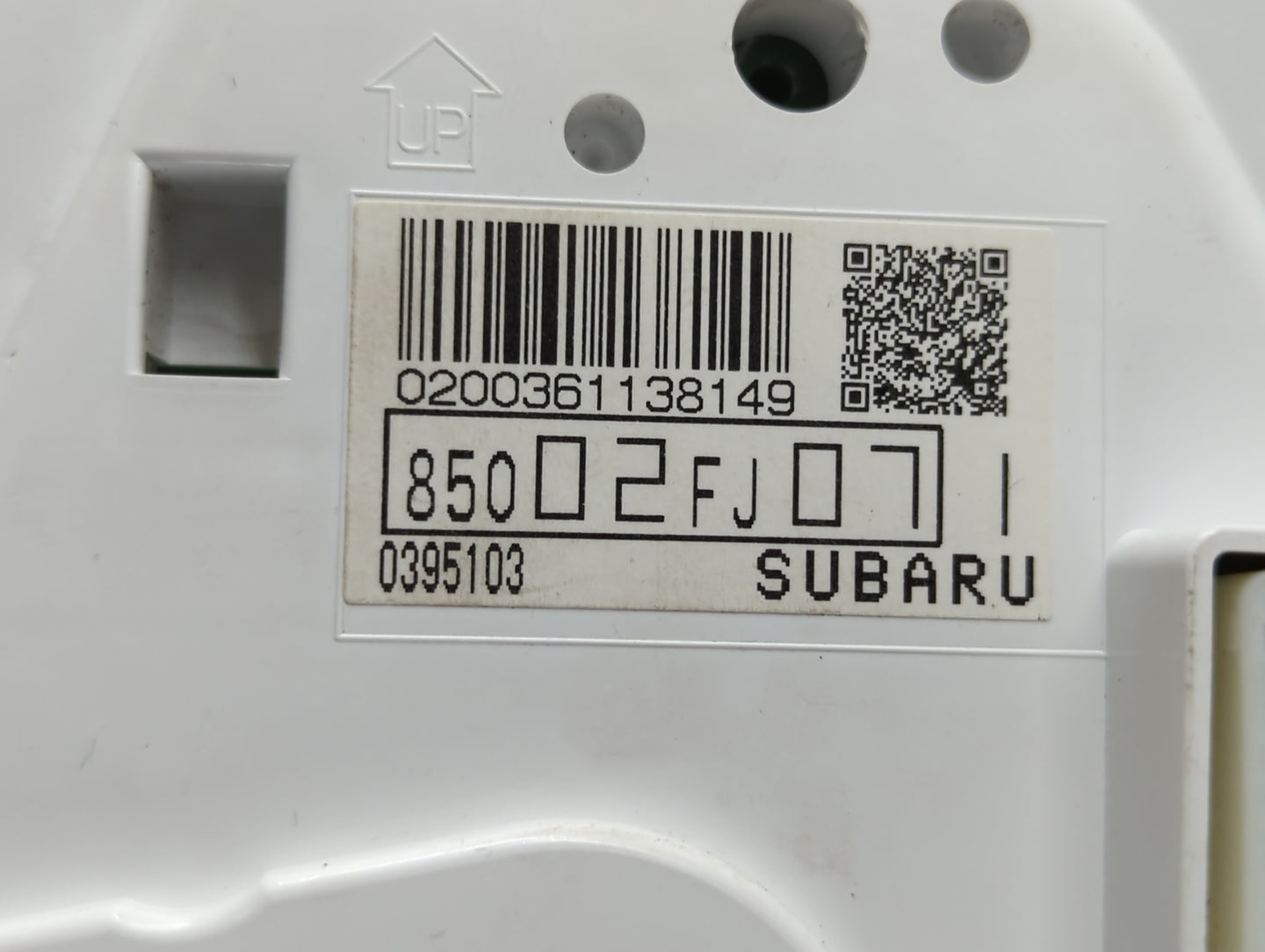 2012 Subaru Impreza Instrument Cluster Speedometer Gauges P/N:85002FJ07 Fits OEM Used Auto Parts - Oemusedautoparts1.com
