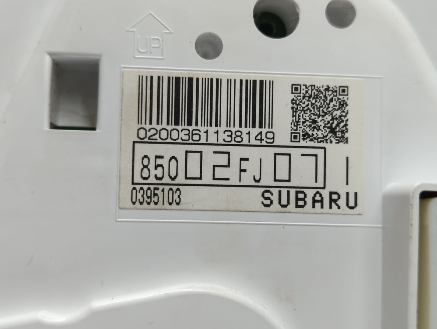 2012 Subaru Impreza Instrument Cluster Speedometer Gauges P/N:85002FJ07 Fits OEM Used Auto Parts - Oemusedautoparts1.com