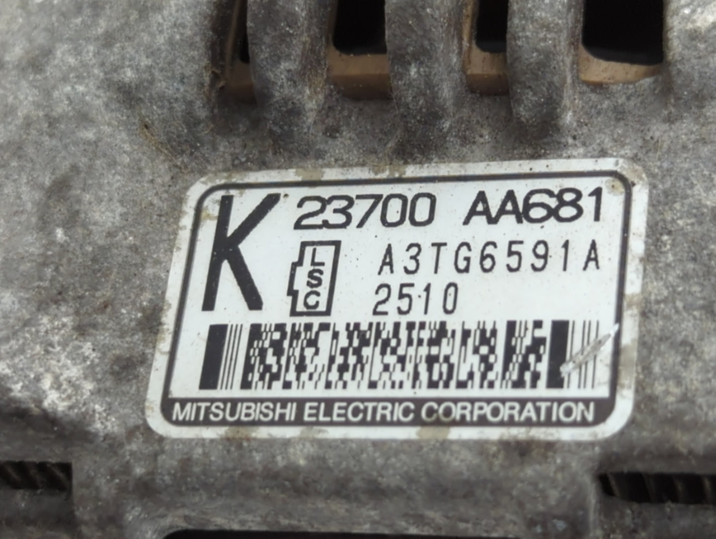2011-2012 Subaru Impreza Alternator Replacement Generator Charging Assembly Engine OEM P/N:230 AA681 Fits Fits 2011 2012 OEM