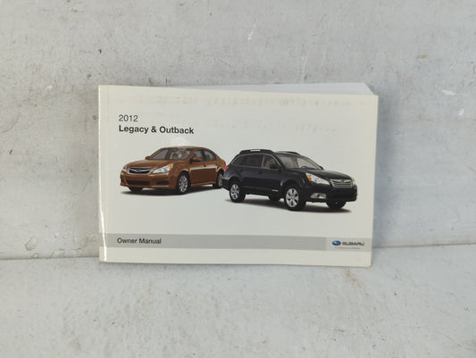 2012 Subaru Legacy Owners Manual Book Guide P/N:A2420BE-A OEM Used Auto Parts - Oemusedautoparts1.com