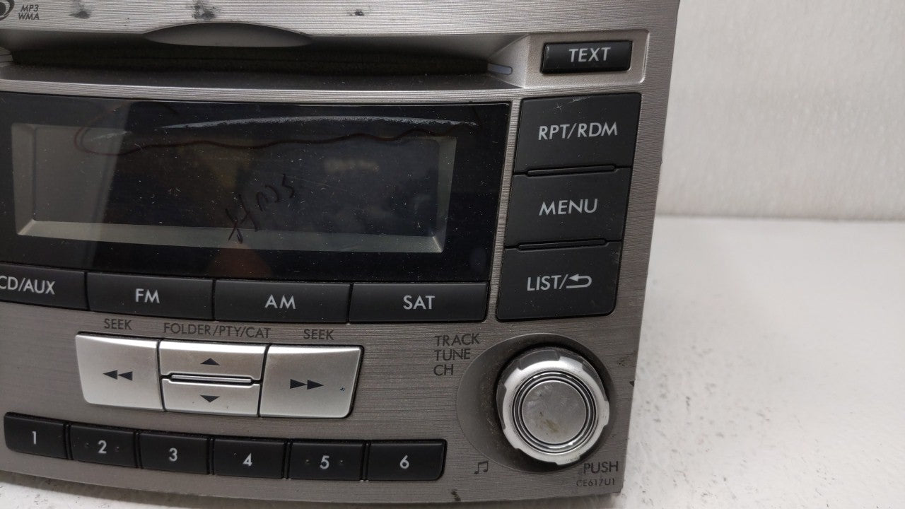 2012-2014 Subaru Legacy Am Fm Cd Player Radio Receiver - Oemusedautoparts1.com