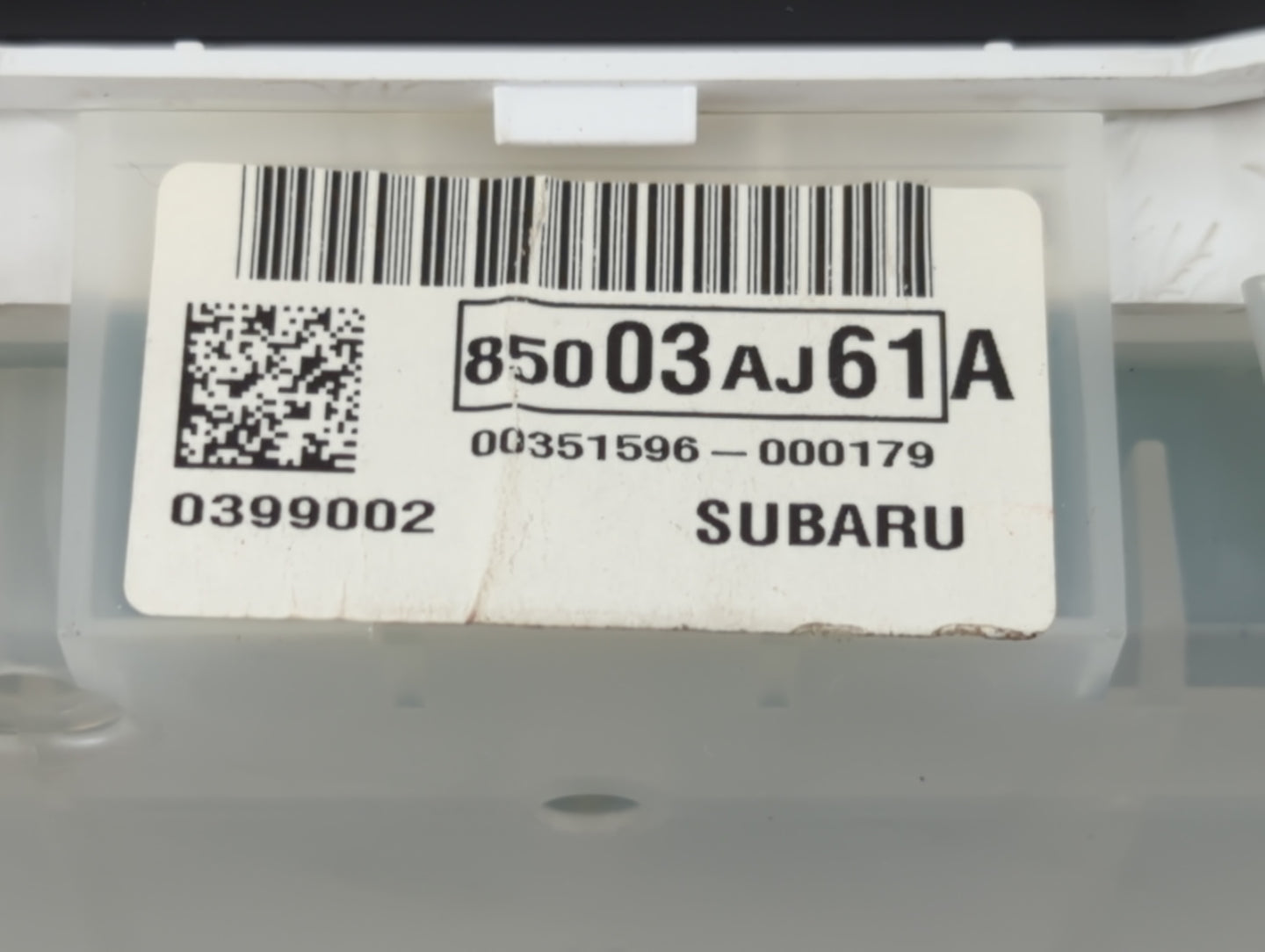 2012 Subaru Legacy Instrument Cluster Speedometer Gauges P/N:85003AJ61A Fits OEM Used Auto Parts - Oemusedautoparts1.com