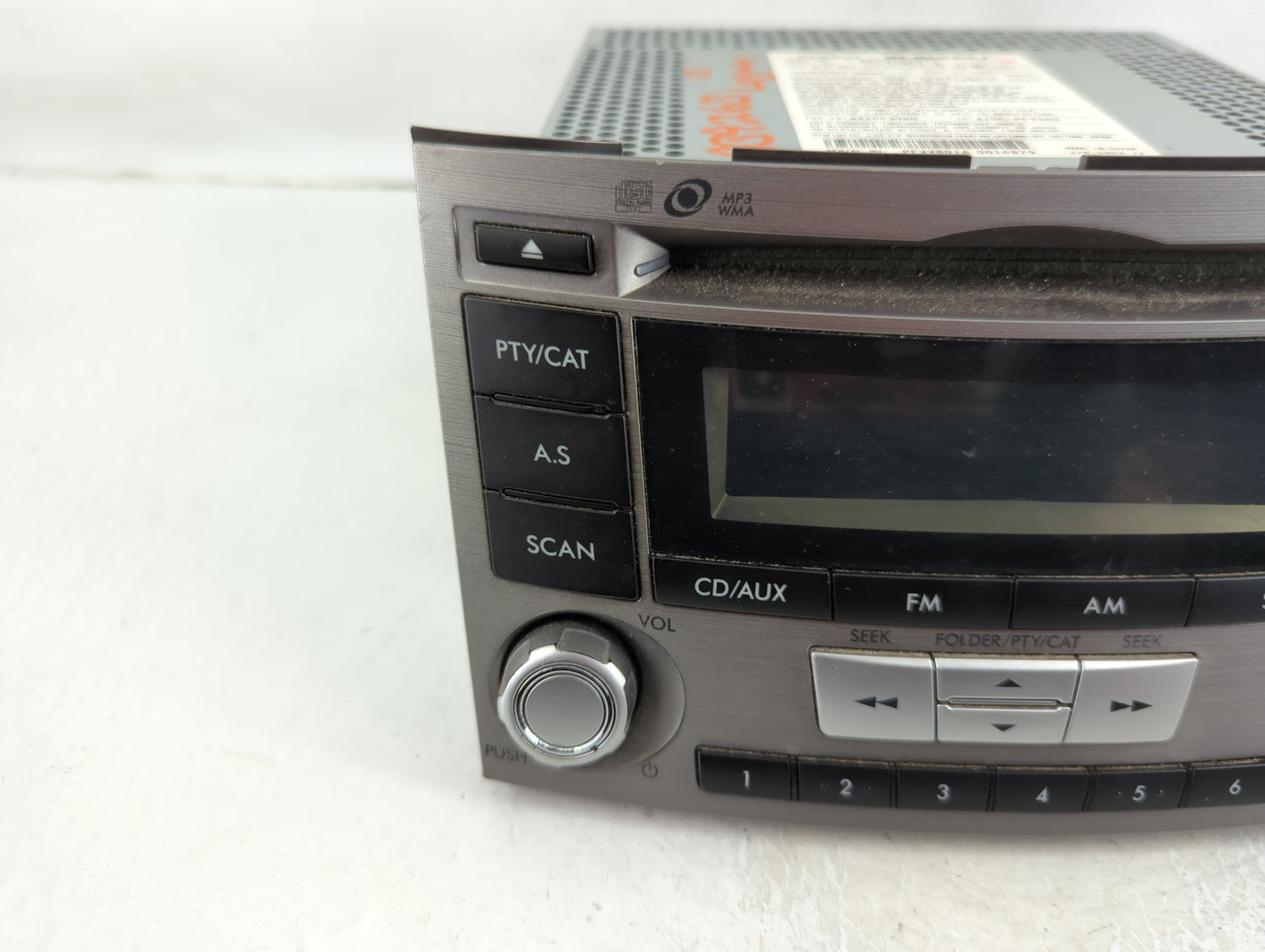 2010-2012 Subaru Legacy Radio AM FM Cd Player Receiver Replacement P/N:86201AJ61A Fits Fits 2010 2011 2012 OEM Used Auto Par
