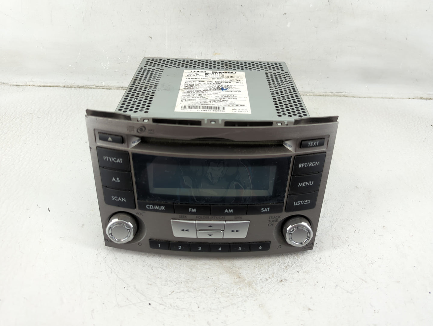 2012-2014 Subaru Legacy Radio AM FM Cd Player Receiver Replacement P/N:86201AJ61A Fits Fits 2012 2013 2014 OEM Used Auto Par