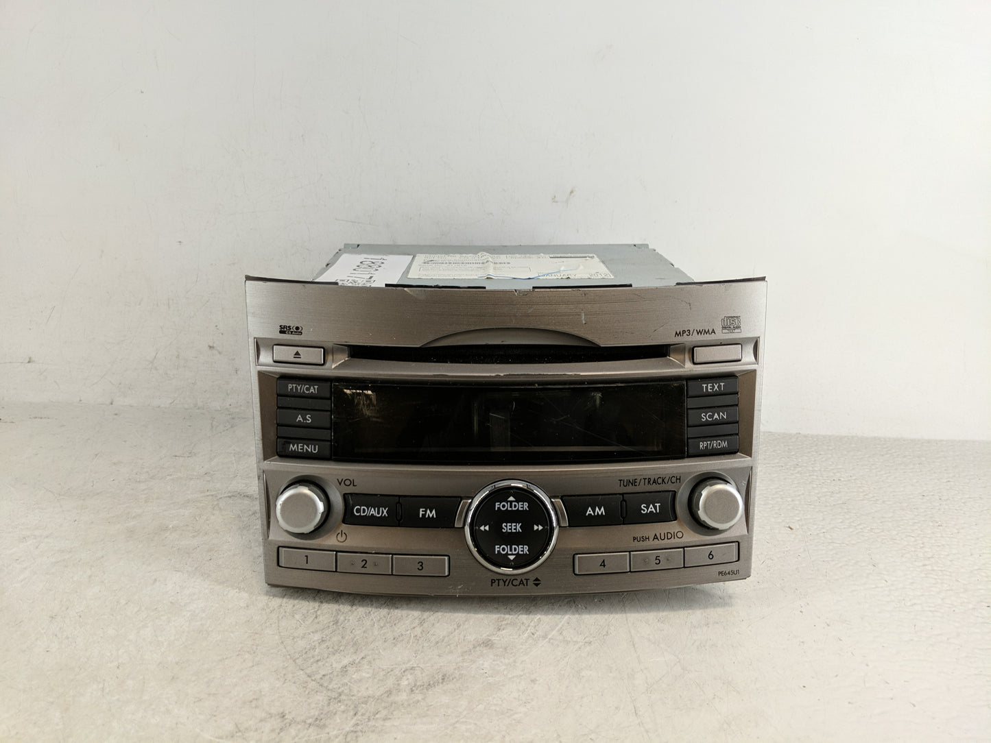 2010-2012 Subaru Legacy Radio AM FM Cd Player Receiver Replacement P/N:86201AJ64A Fits Fits 2010 2011 2012 OEM Used Auto Par