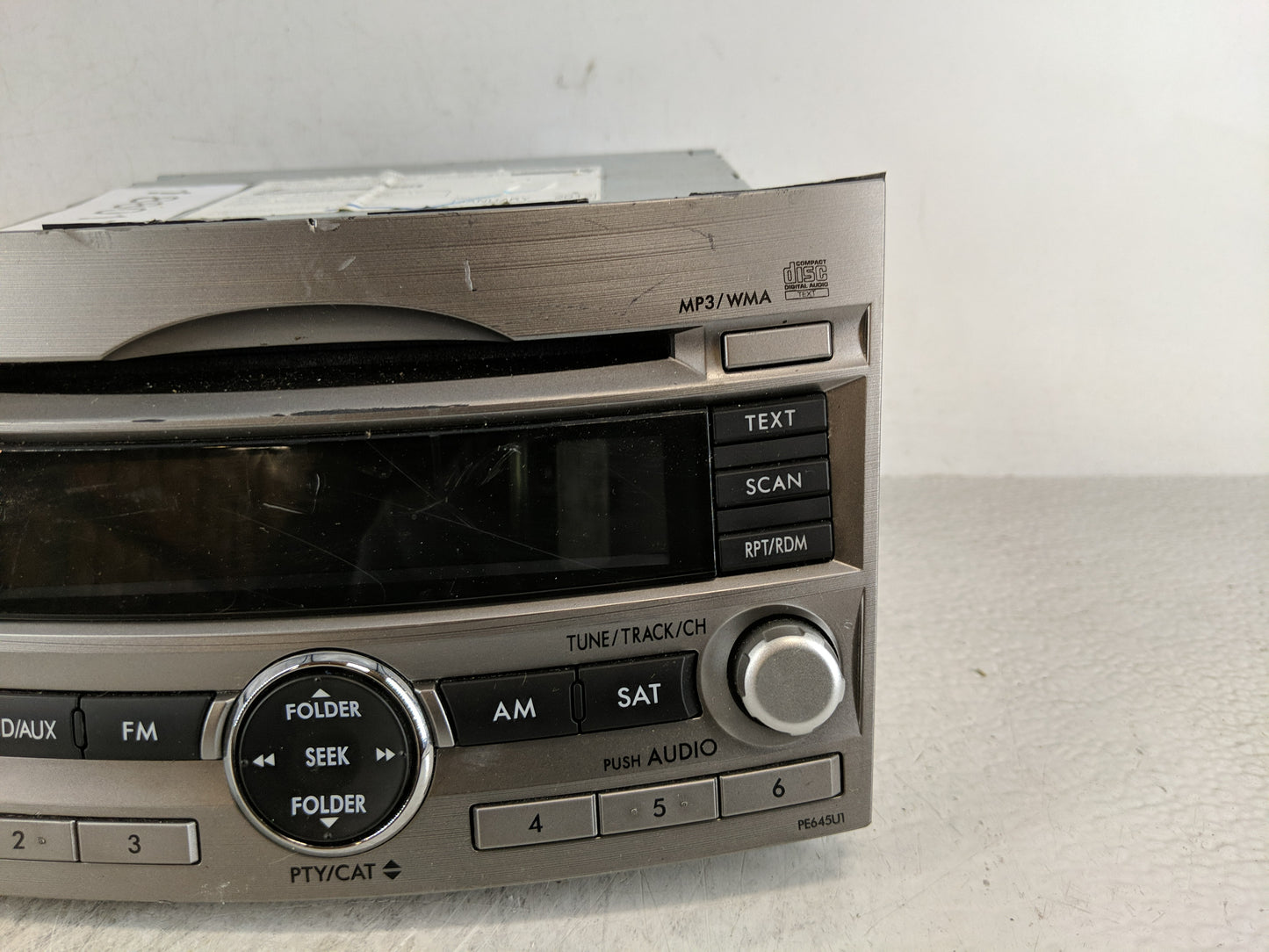 2010-2012 Subaru Legacy Radio AM FM Cd Player Receiver Replacement P/N:86201AJ64A Fits Fits 2010 2011 2012 OEM Used Auto Par