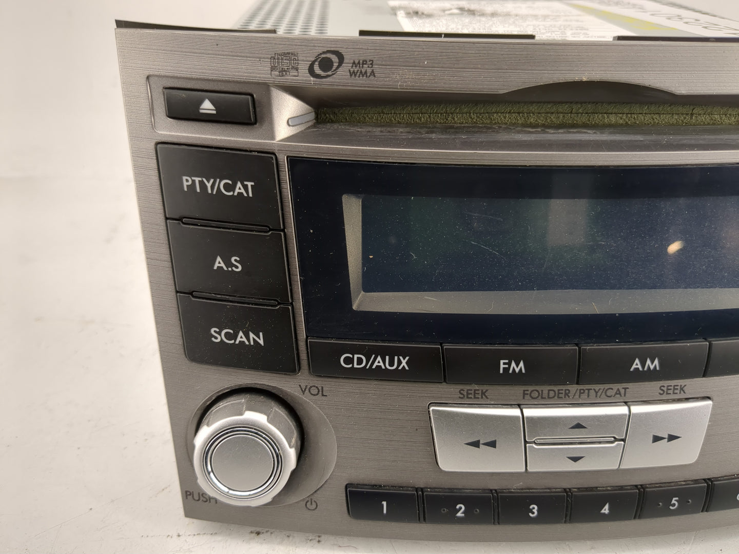 2012-2014 Subaru Legacy Radio AM FM Cd Player Receiver Replacement P/N:86201AJ61A Fits Fits 2012 2013 2014 OEM Used Auto Par