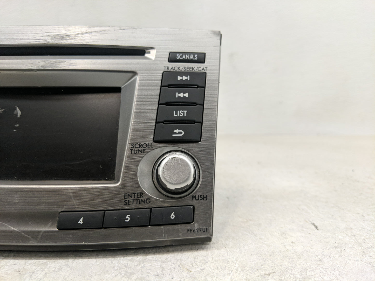 2012 Subaru Legacy Radio AM FM Cd Player Receiver Replacement P/N:86201AJ62A Fits OEM Used Auto Parts - Oemusedautoparts1.co