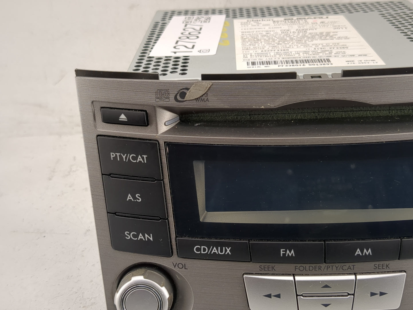 2012-2014 Subaru Legacy Radio AM FM Cd Player Receiver Replacement P/N:86201AJ61A Fits Fits 2012 2013 2014 OEM Used Auto Par
