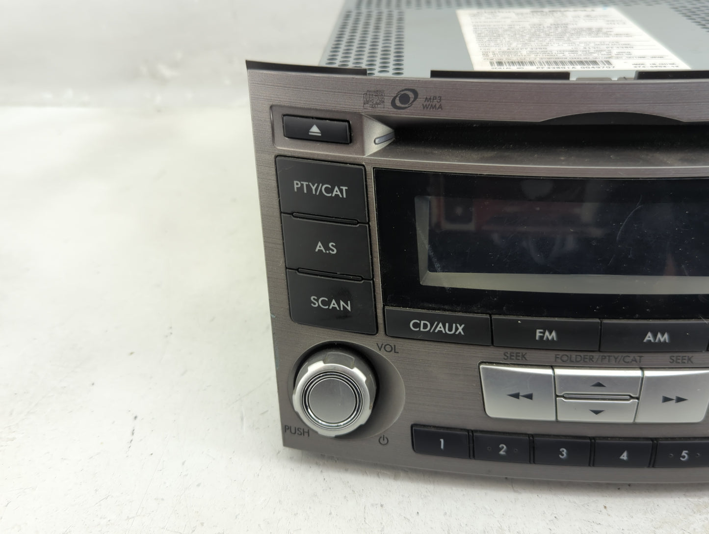 2012-2014 Subaru Legacy Radio AM FM Cd Player Receiver Replacement P/N:86201AJ61A Fits Fits 2012 2013 2014 OEM Used Auto Par