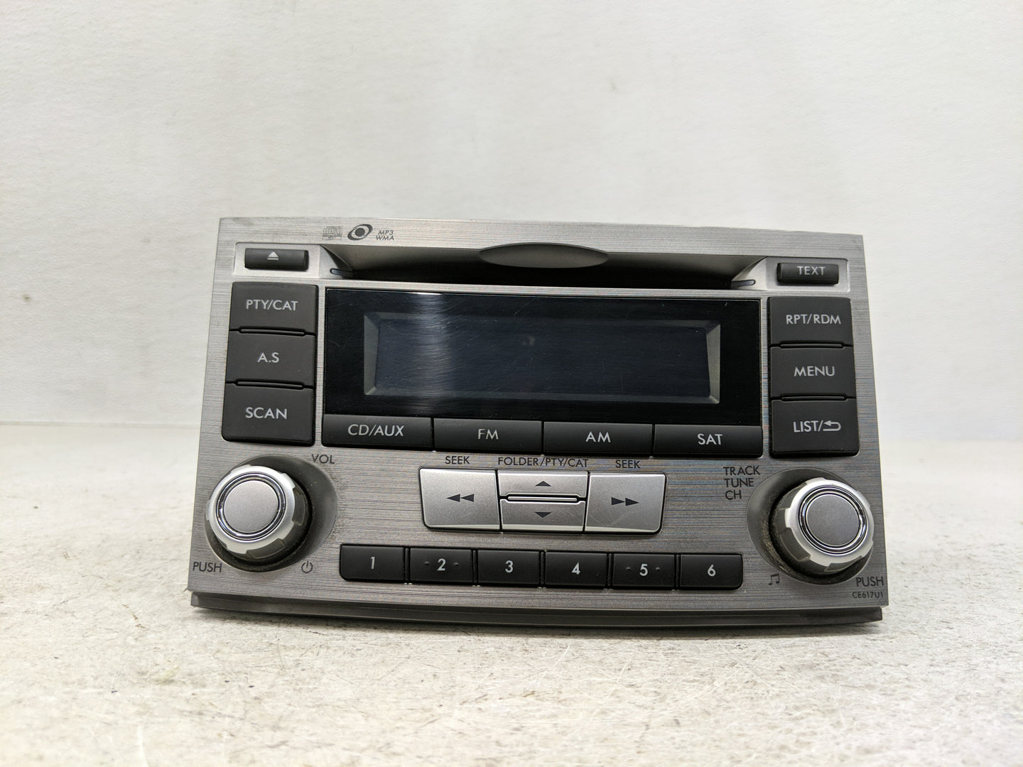 2012-2014 Subaru Legacy Radio AM FM Cd Player Receiver Replacement P/N:86201AJ61A Fits Fits 2012 2013 2014 OEM Used Auto Par