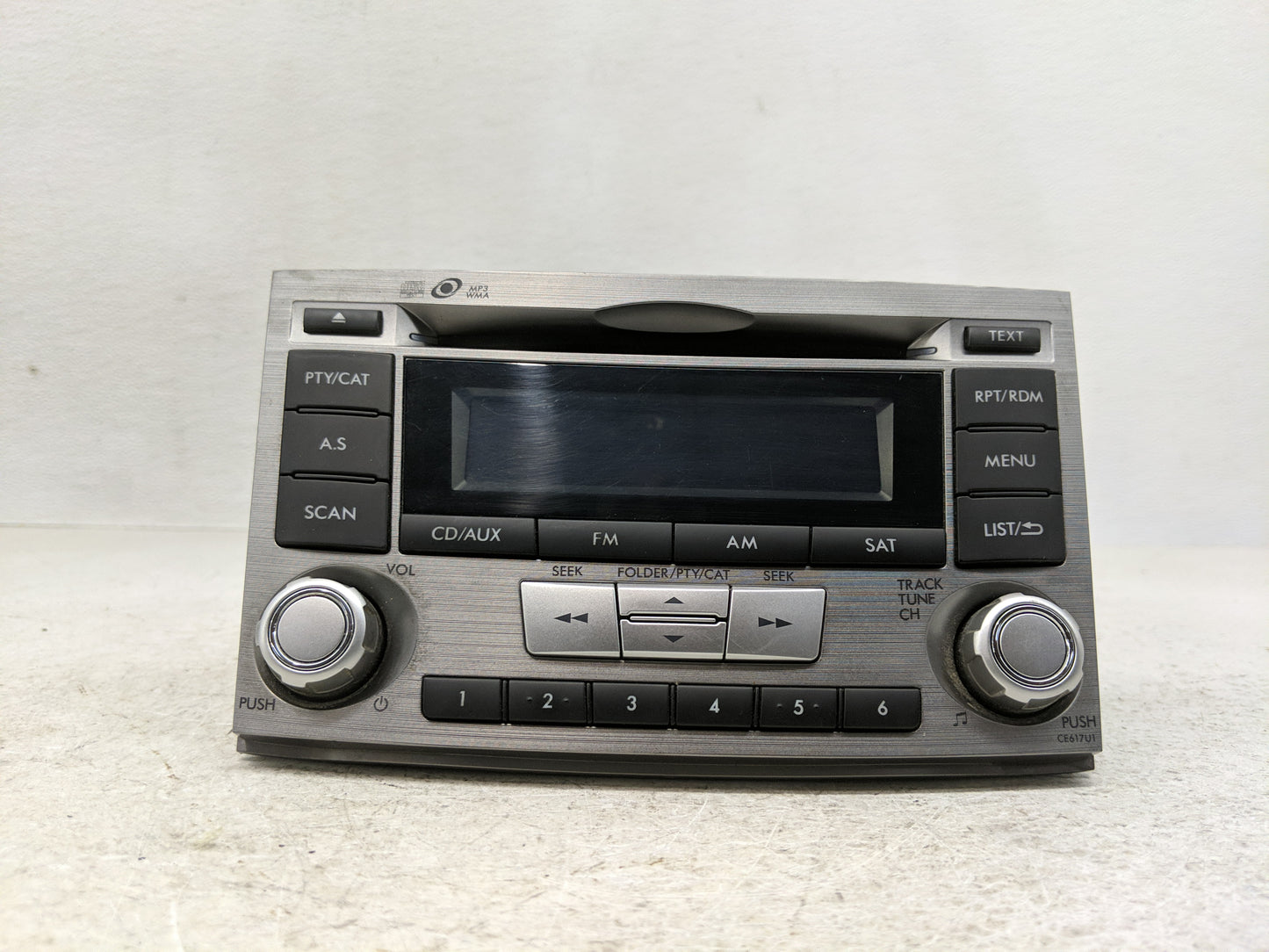 2012-2014 Subaru Legacy Radio AM FM Cd Player Receiver Replacement P/N:86201AJ61A Fits Fits 2012 2013 2014 OEM Used Auto Par