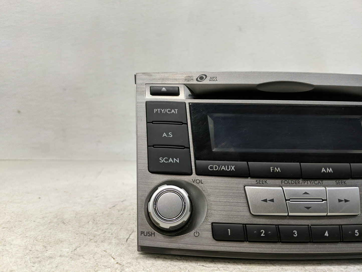 2012-2014 Subaru Legacy Radio AM FM Cd Player Receiver Replacement P/N:86201AJ61A Fits Fits 2012 2013 2014 OEM Used Auto Par