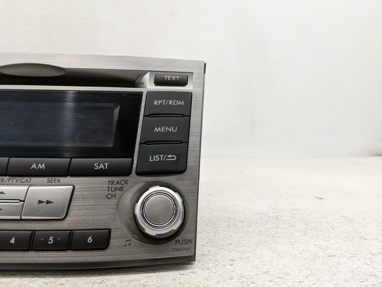 2012-2014 Subaru Legacy Radio AM FM Cd Player Receiver Replacement P/N:86201AJ61A Fits Fits 2012 2013 2014 OEM Used Auto Par