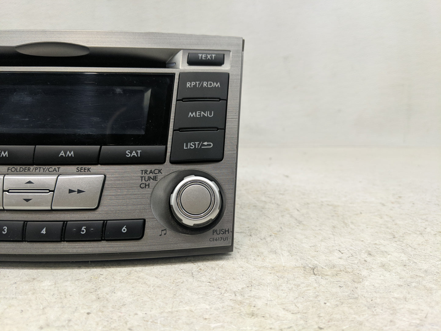 2012-2014 Subaru Legacy Radio AM FM Cd Player Receiver Replacement P/N:86201AJ61A Fits Fits 2012 2013 2014 OEM Used Auto Par