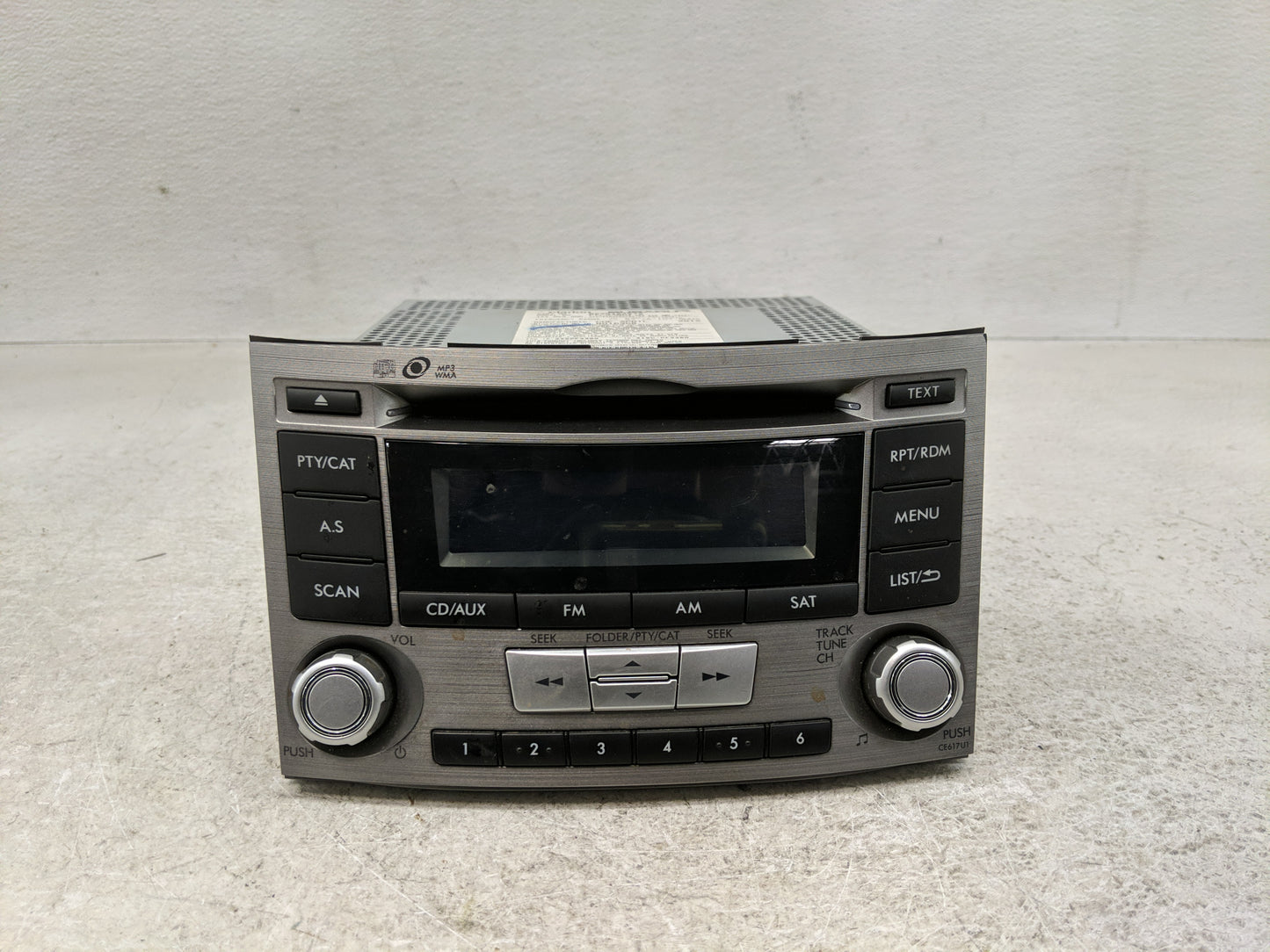 2012-2014 Subaru Legacy Radio AM FM Cd Player Receiver Replacement P/N:86201AJ61A Fits Fits 2012 2013 2014 OEM Used Auto Par