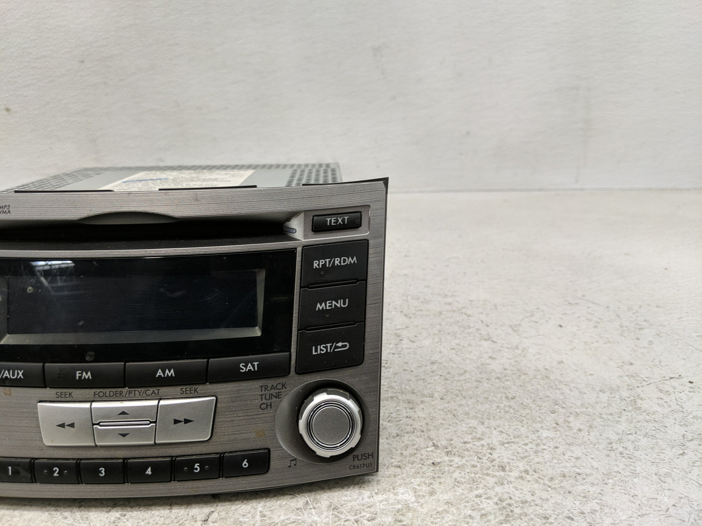 2012-2014 Subaru Legacy Radio AM FM Cd Player Receiver Replacement P/N:86201AJ61A Fits Fits 2012 2013 2014 OEM Used Auto Par