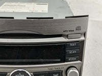 2010-2012 Subaru Legacy Radio AM FM Cd Player Receiver Replacement Fits Fits 2010 2011 2012 OEM Used Auto Parts - Oemusedaut