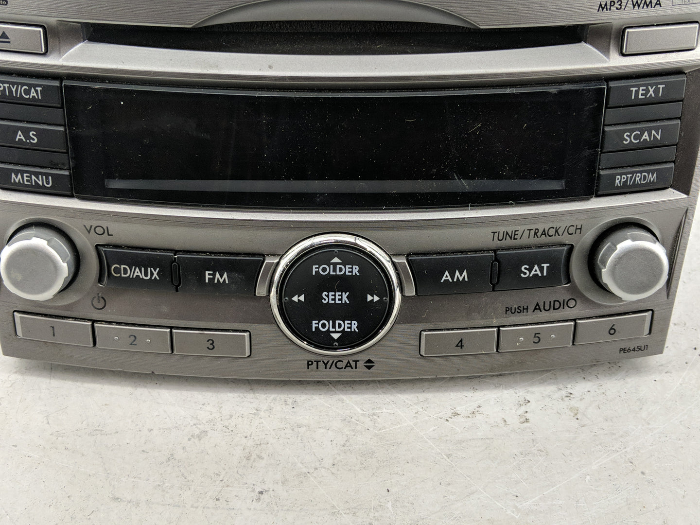 2010-2012 Subaru Legacy Radio AM FM Cd Player Receiver Replacement Fits Fits 2010 2011 2012 OEM Used Auto Parts - Oemusedaut