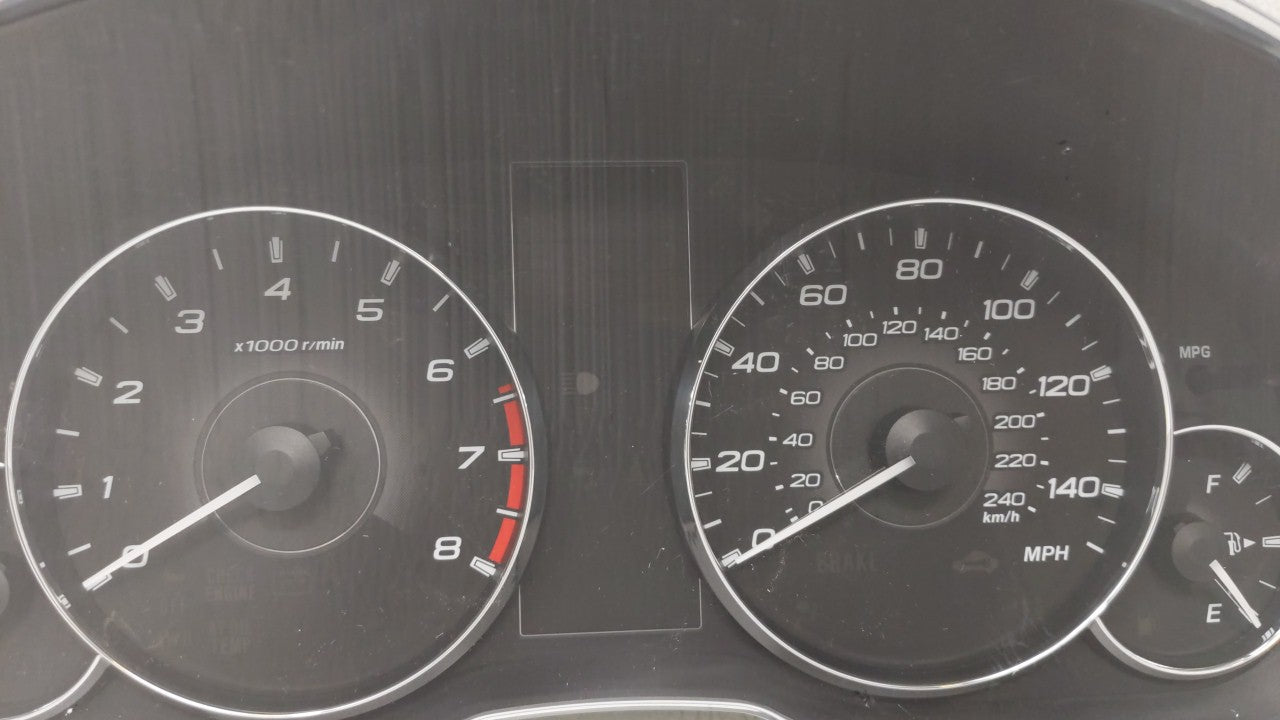 2012 Subaru Legacy Instrument Cluster Speedometer Gauges P/N:85003AJ61A Fits OEM Used Auto Parts - Oemusedautoparts1.com