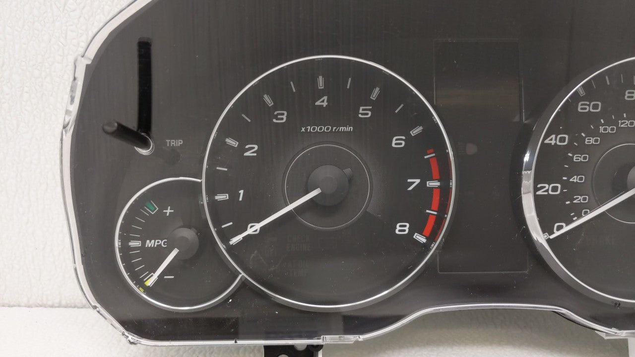 2012 Subaru Legacy Instrument Cluster Speedometer Gauges P/N:85003AJ61A Fits OEM Used Auto Parts - Oemusedautoparts1.com