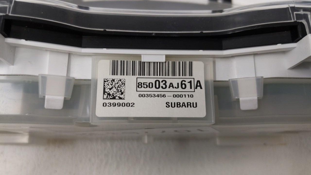 2012 Subaru Legacy Instrument Cluster Speedometer Gauges P/N:85003AJ61A Fits OEM Used Auto Parts - Oemusedautoparts1.com