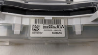 2012 Subaru Legacy Instrument Cluster Speedometer Gauges P/N:85003AJ61A Fits OEM Used Auto Parts - Oemusedautoparts1.com