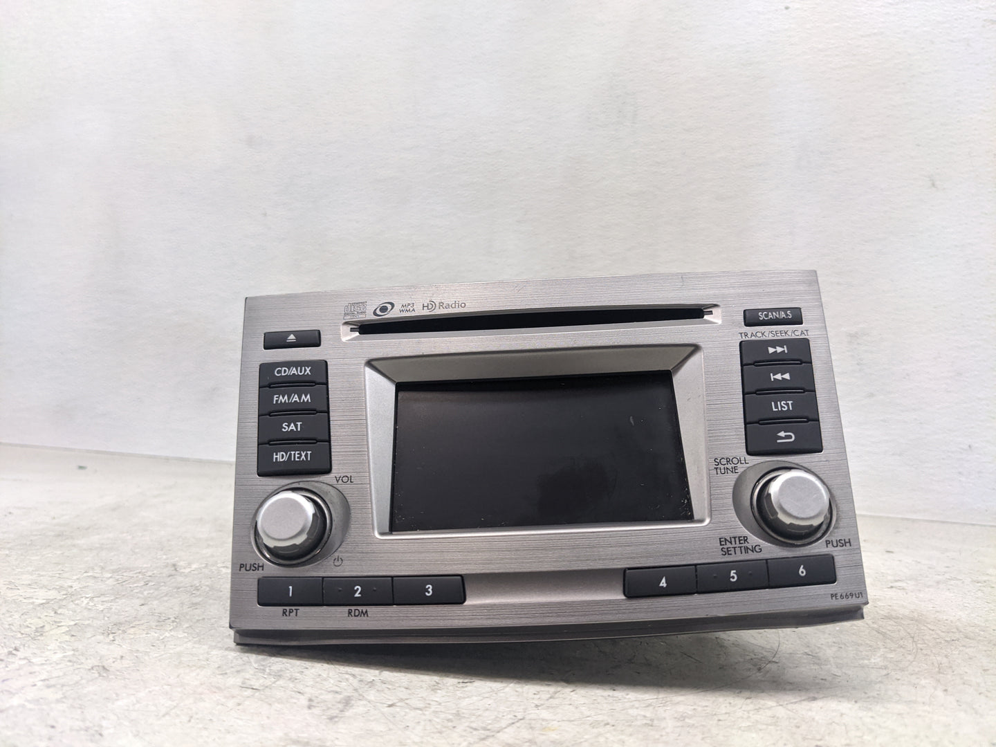 2012-2014 Subaru Legacy Radio AM FM Cd Player Receiver Replacement P/N:86201AJ61A Fits Fits 2012 2013 2014 OEM Used Auto Par