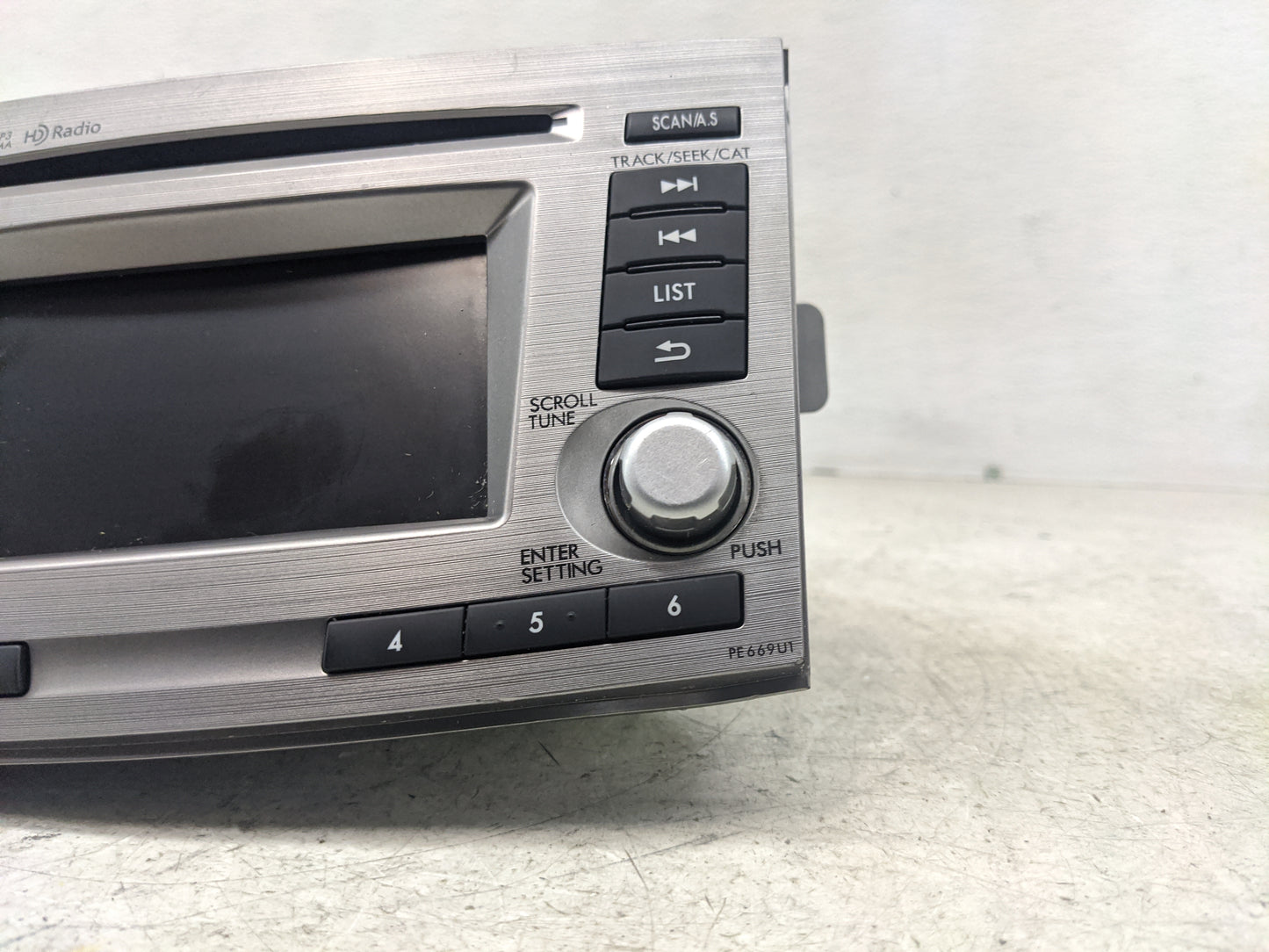 2012-2014 Subaru Legacy Radio AM FM Cd Player Receiver Replacement P/N:86201AJ61A Fits Fits 2012 2013 2014 OEM Used Auto Par