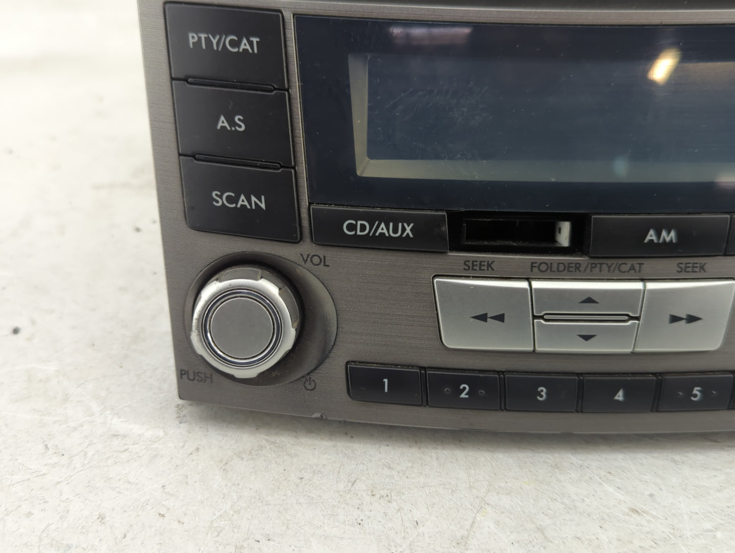 2012-2014 Subaru Legacy Radio AM FM Cd Player Receiver Replacement P/N:86201AJ61A Fits Fits 2012 2013 2014 OEM Used Auto Par