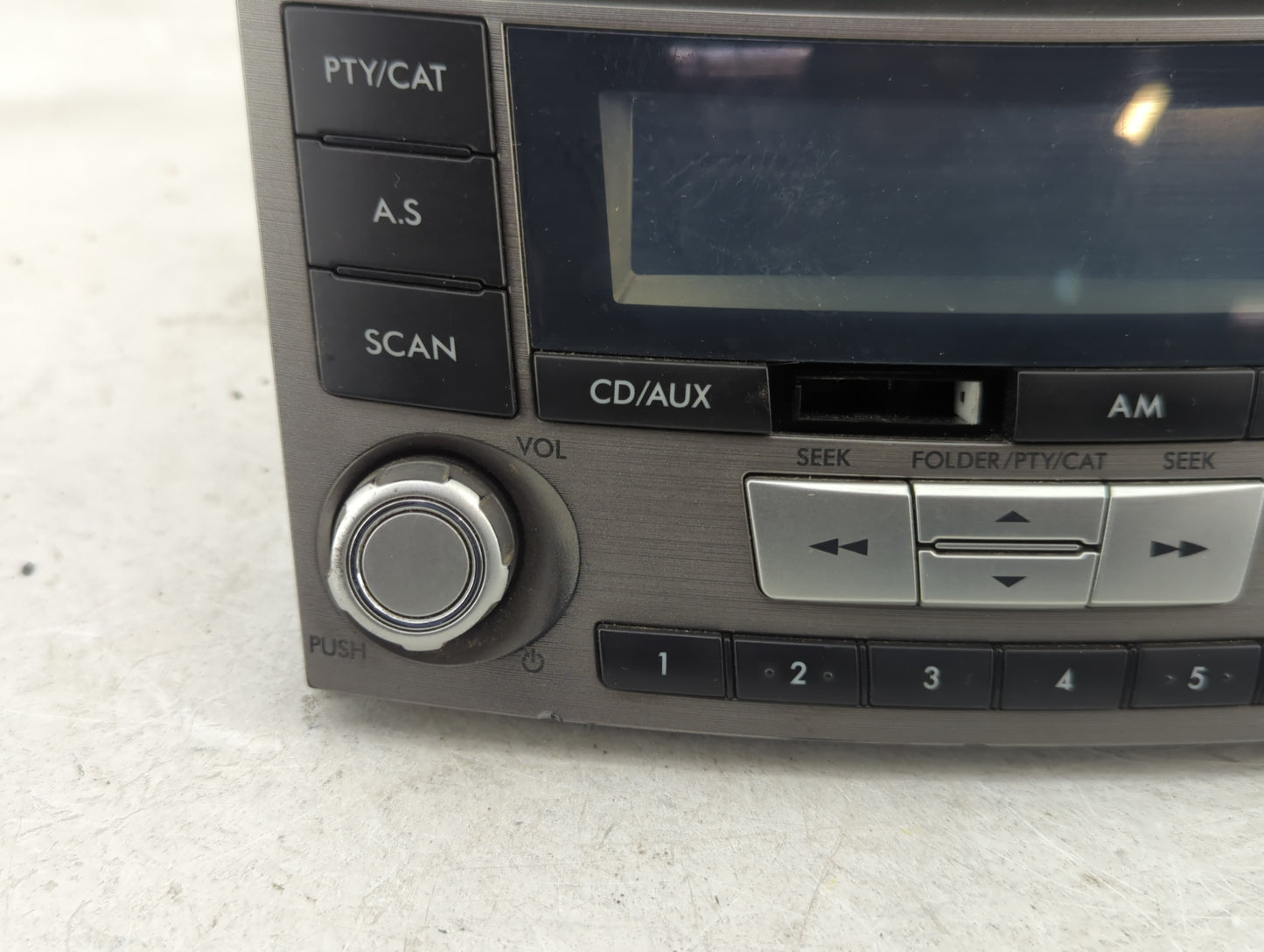 2012-2014 Subaru Legacy Radio AM FM Cd Player Receiver Replacement P/N:86201AJ61A Fits Fits 2012 2013 2014 OEM Used Auto Par