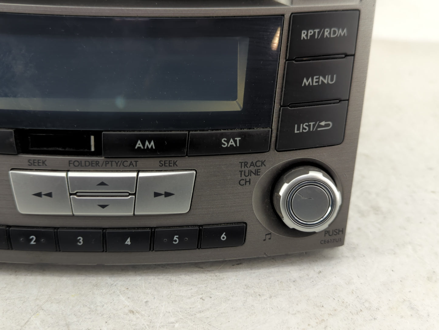 2012-2014 Subaru Legacy Radio AM FM Cd Player Receiver Replacement P/N:86201AJ61A Fits Fits 2012 2013 2014 OEM Used Auto Par