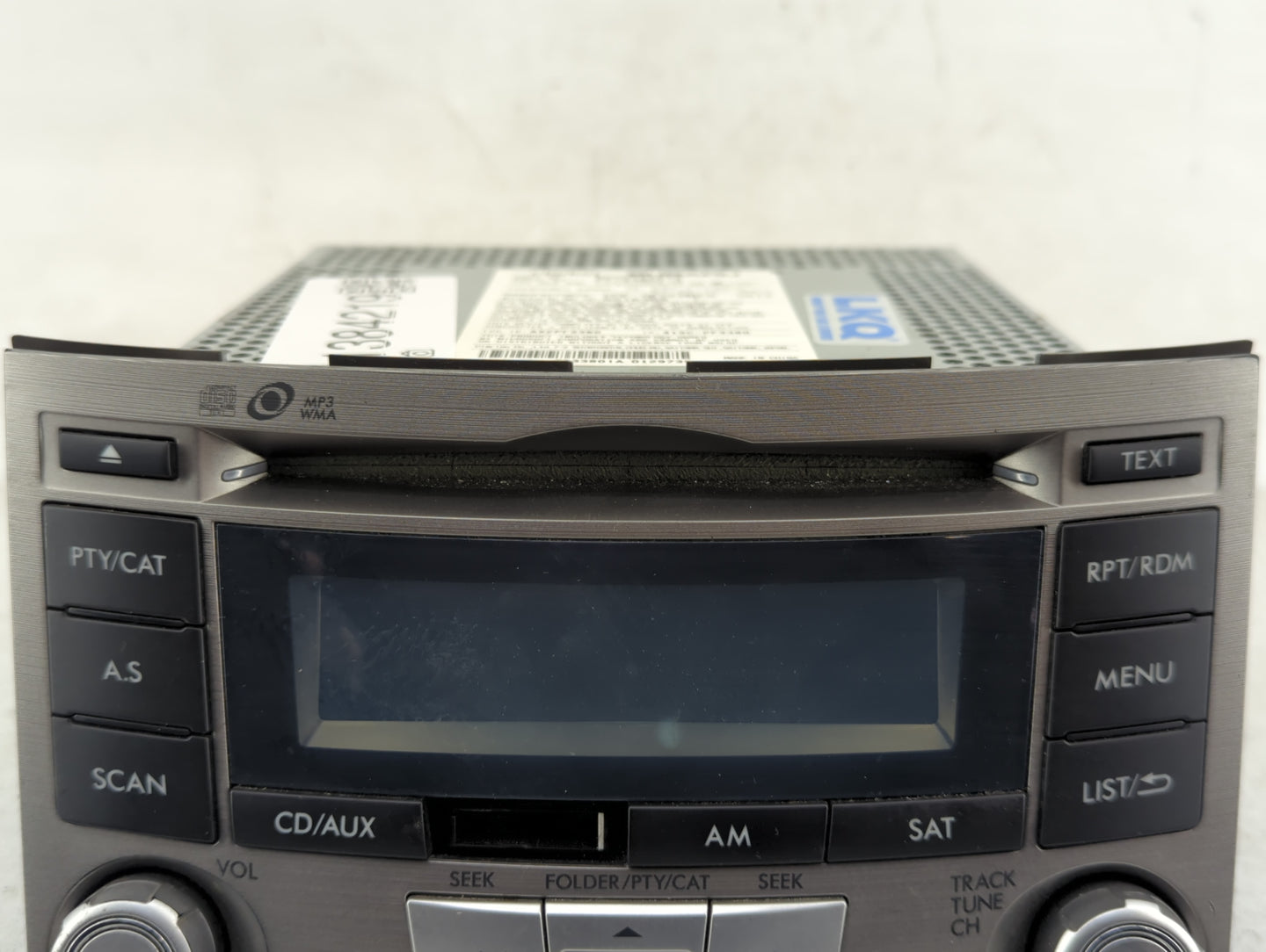 2012-2014 Subaru Legacy Radio AM FM Cd Player Receiver Replacement P/N:86201AJ61A Fits Fits 2012 2013 2014 OEM Used Auto Par