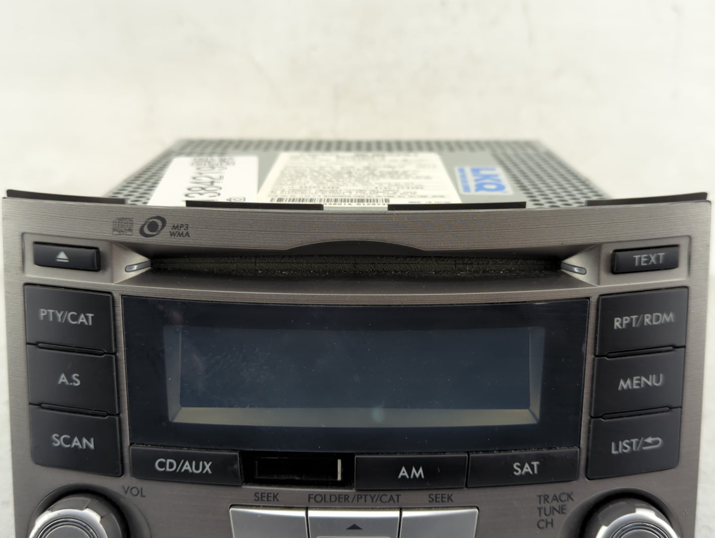 2012-2014 Subaru Legacy Radio AM FM Cd Player Receiver Replacement P/N:86201AJ61A Fits Fits 2012 2013 2014 OEM Used Auto Par