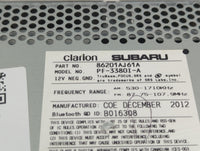 2012-2014 Subaru Legacy Radio AM FM Cd Player Receiver Replacement P/N:86201AJ61A Fits Fits 2012 2013 2014 OEM Used Auto Par