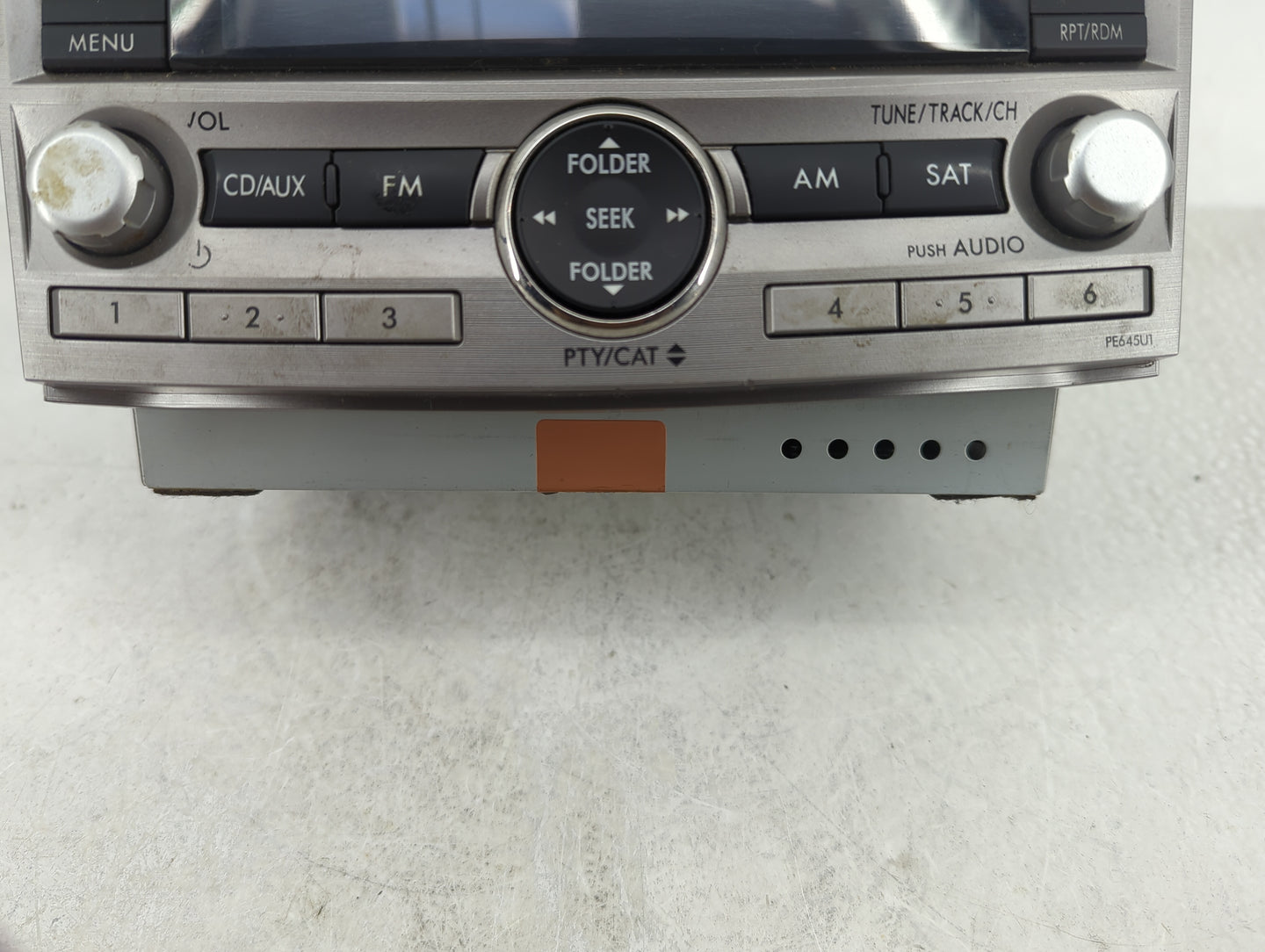 2010-2012 Subaru Legacy Radio AM FM Cd Player Receiver Replacement P/N:86201AJ64A Fits Fits 2010 2011 2012 OEM Used Auto Par