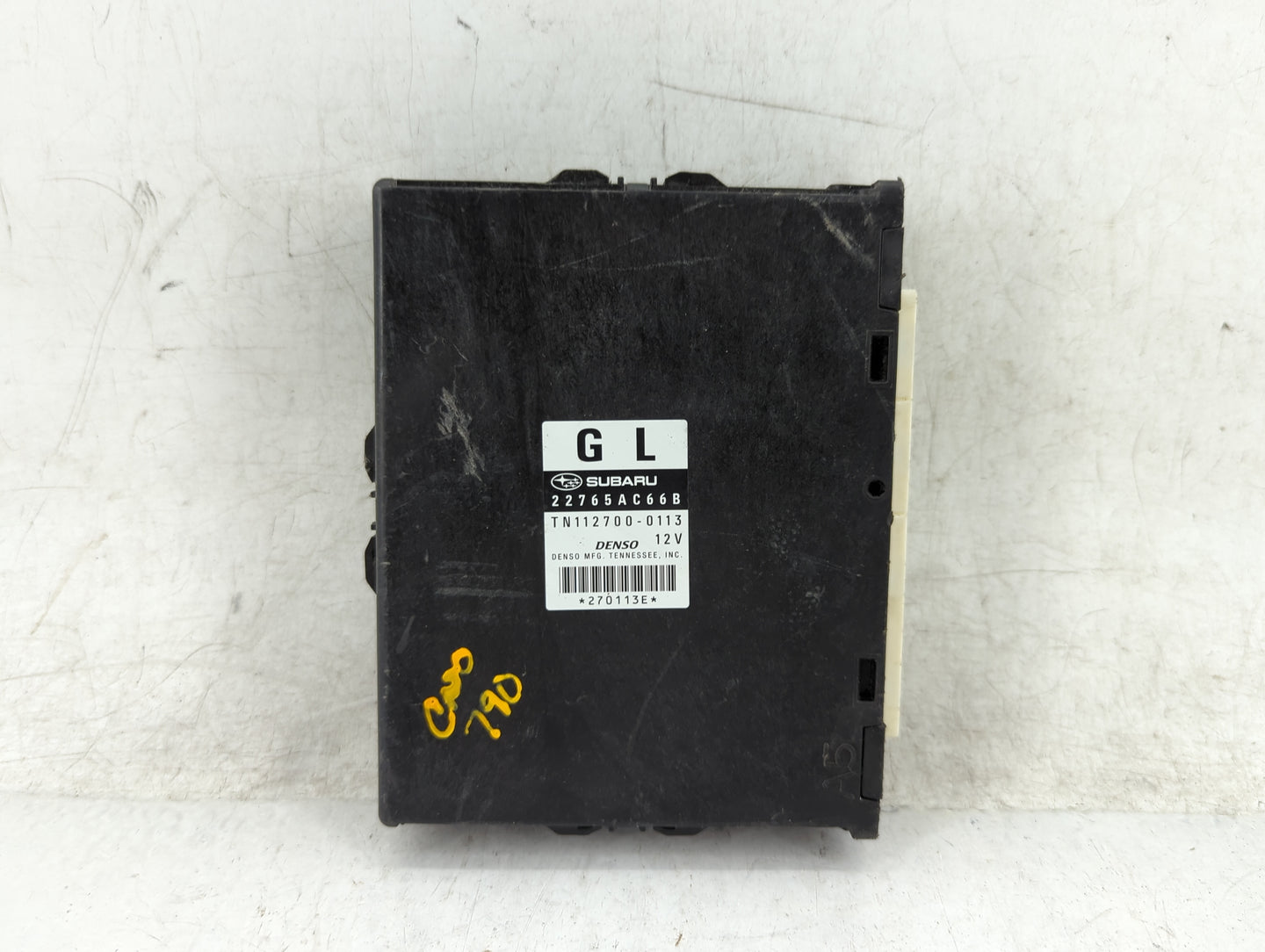 2012 Subaru Legacy PCM Engine Control Computer ECU ECM PCU OEM P/N:22765AC66B Fits OEM Used Auto Parts - Oemusedautoparts1.c