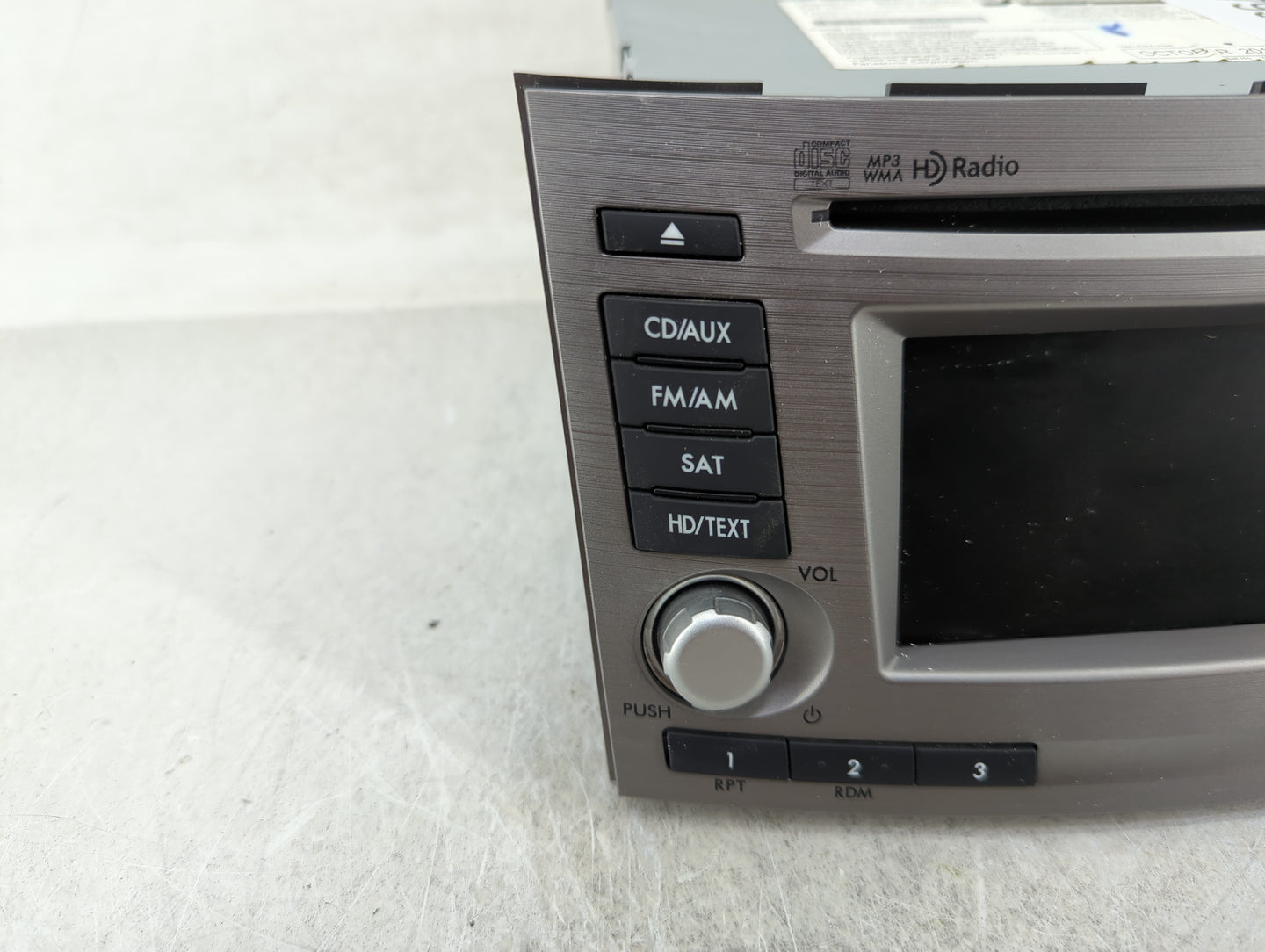 2012 Subaru Legacy Radio AM FM Cd Player Receiver Replacement P/N:86201AJ62A Fits OEM Used Auto Parts - Oemusedautoparts1.co
