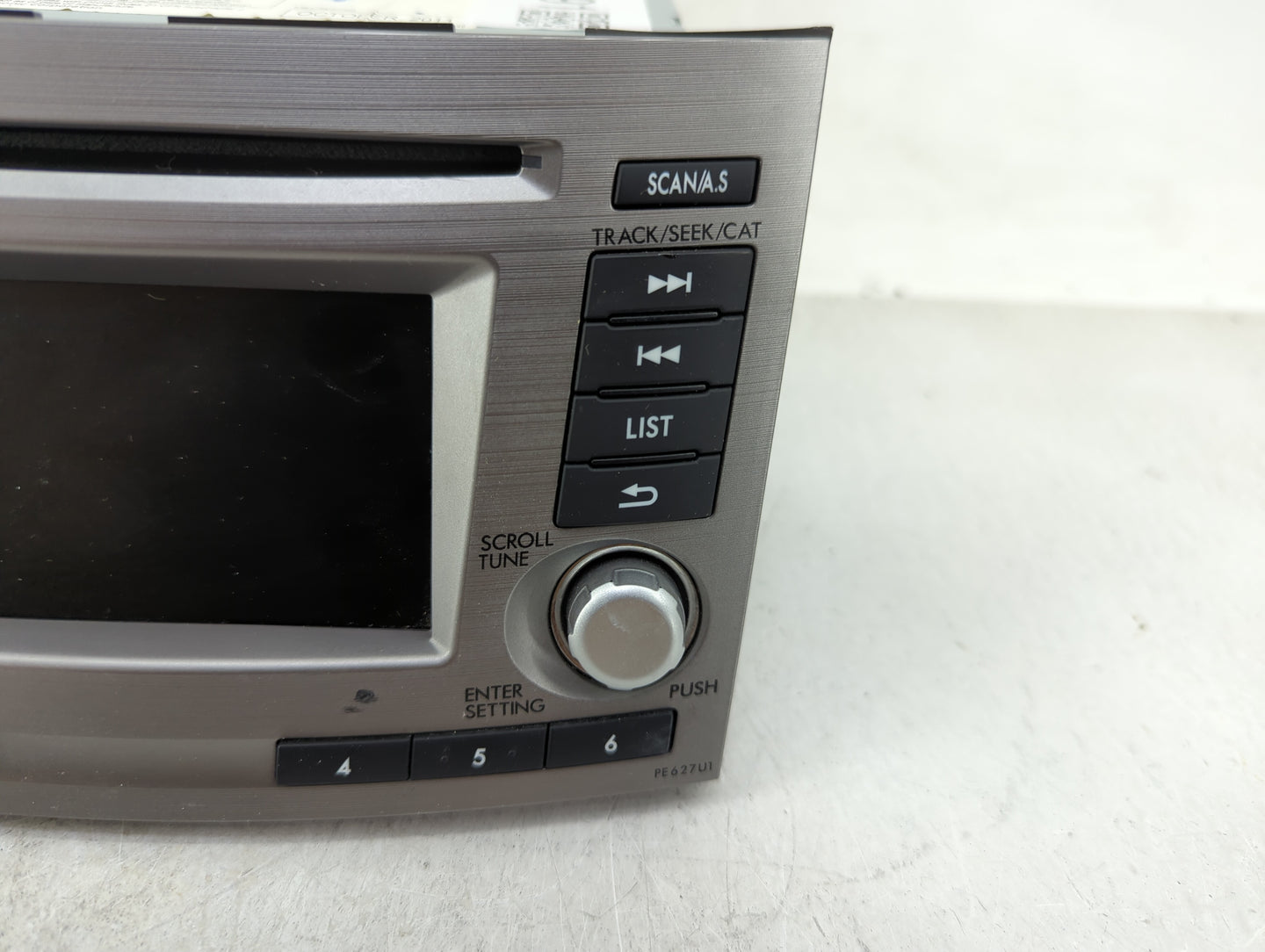 2012 Subaru Legacy Radio AM FM Cd Player Receiver Replacement P/N:86201AJ62A Fits OEM Used Auto Parts - Oemusedautoparts1.co