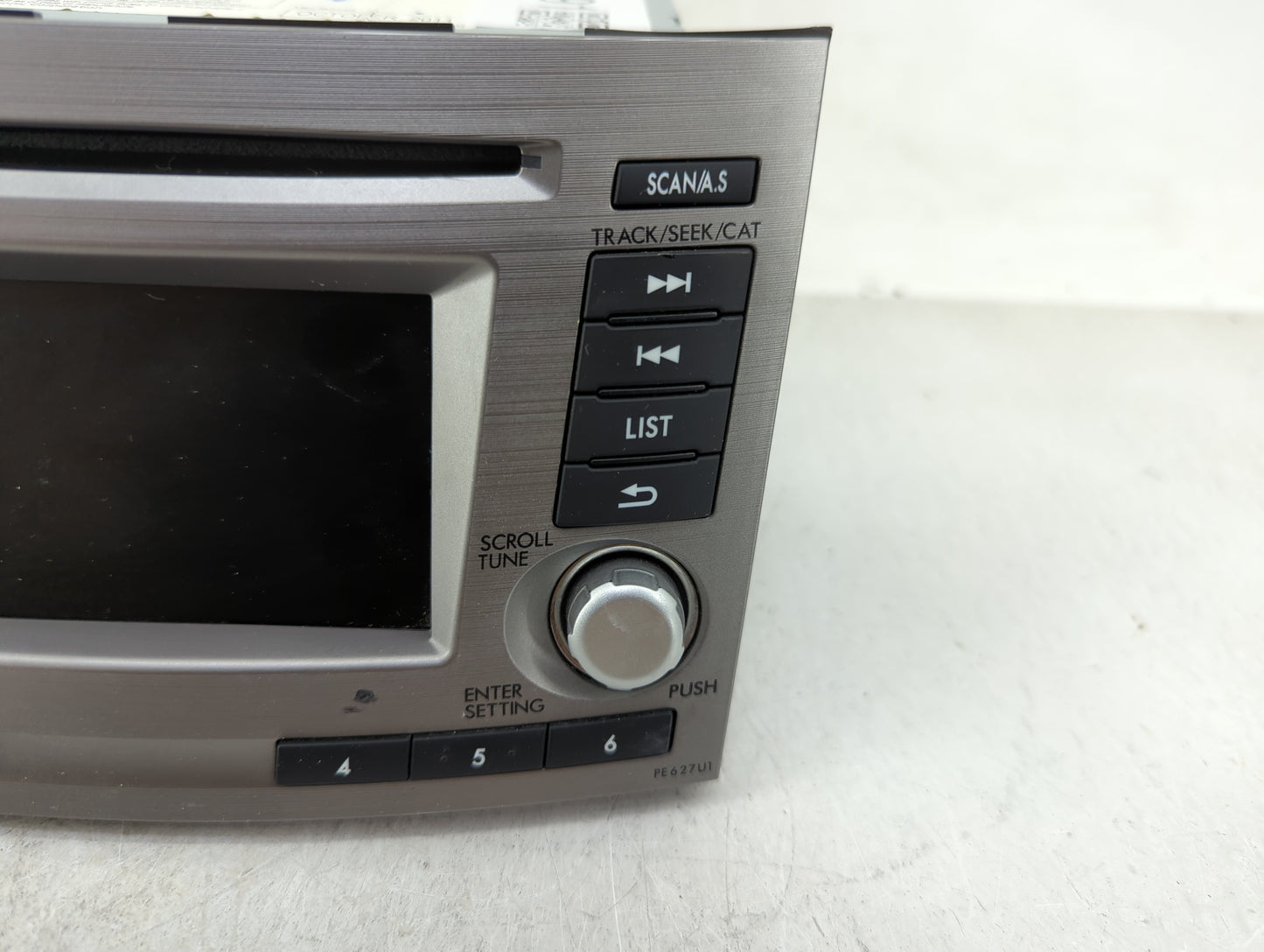 2012 Subaru Legacy Radio AM FM Cd Player Receiver Replacement P/N:86201AJ62A Fits OEM Used Auto Parts - Oemusedautoparts1.co
