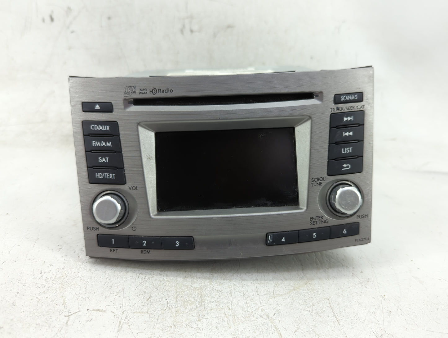 2012 Subaru Legacy Radio AM FM Cd Player Receiver Replacement P/N:86201AJ62A Fits OEM Used Auto Parts - Oemusedautoparts1.co