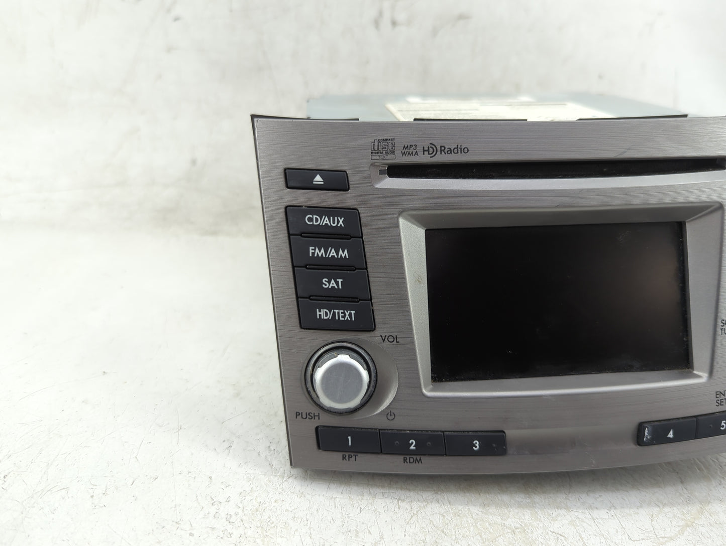 2012 Subaru Legacy Radio AM FM Cd Player Receiver Replacement P/N:86201AJ62A Fits OEM Used Auto Parts - Oemusedautoparts1.co