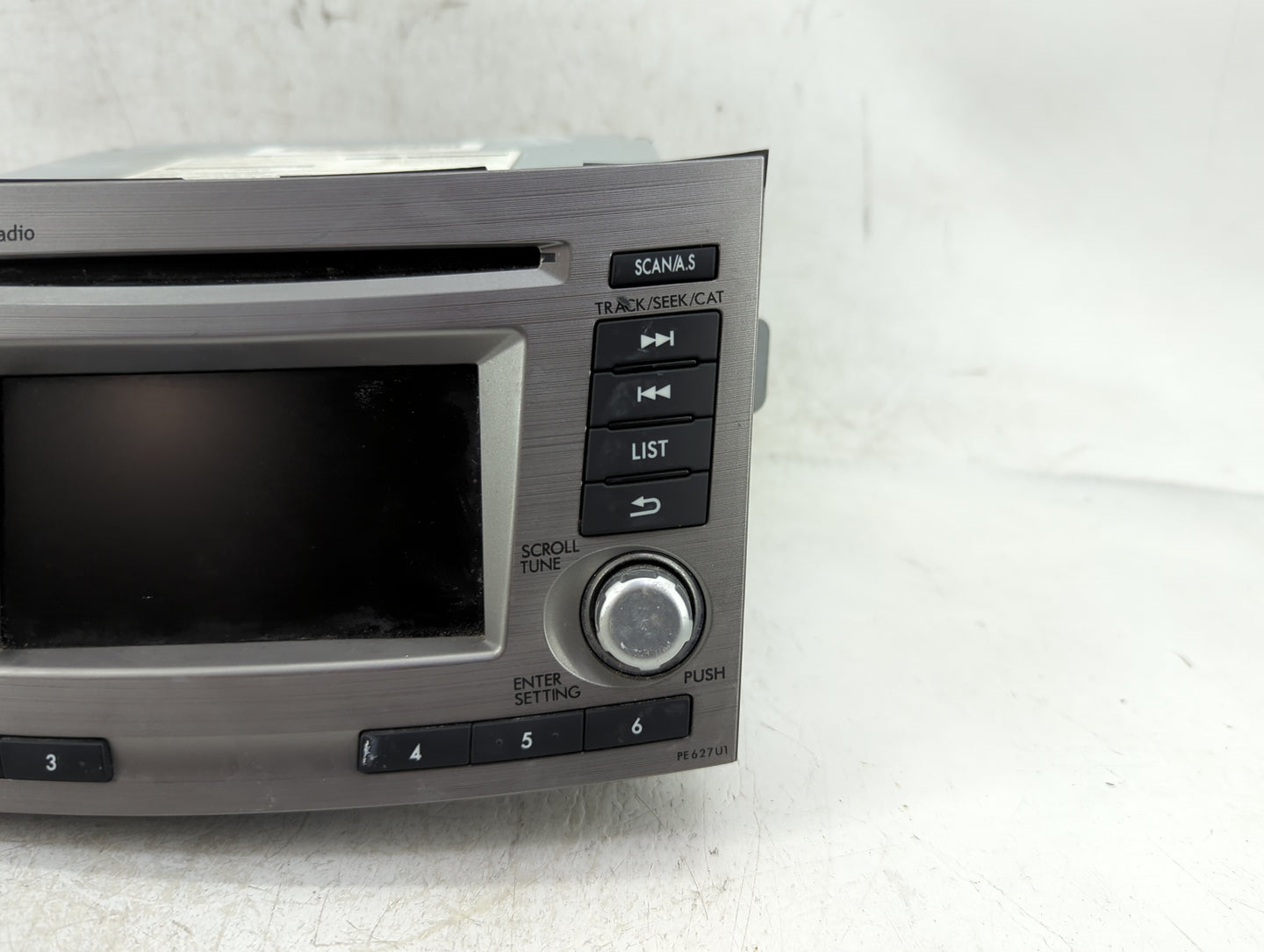 2012 Subaru Legacy Radio AM FM Cd Player Receiver Replacement P/N:86201AJ62A Fits OEM Used Auto Parts - Oemusedautoparts1.co