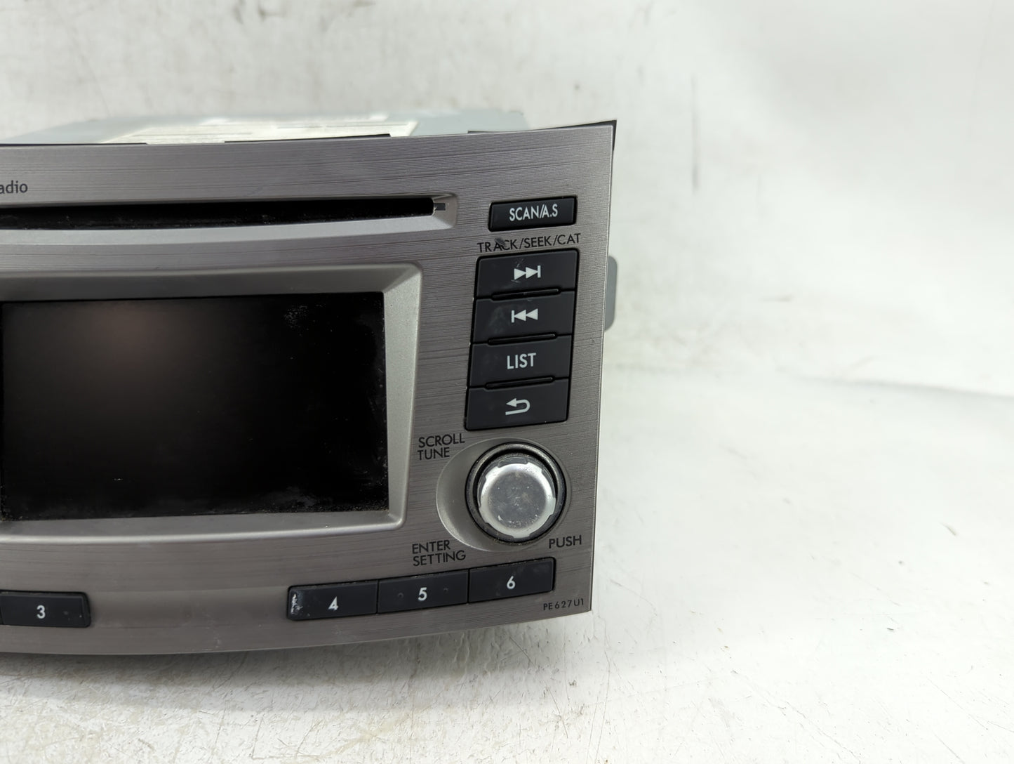 2012 Subaru Legacy Radio AM FM Cd Player Receiver Replacement P/N:86201AJ62A Fits OEM Used Auto Parts - Oemusedautoparts1.co