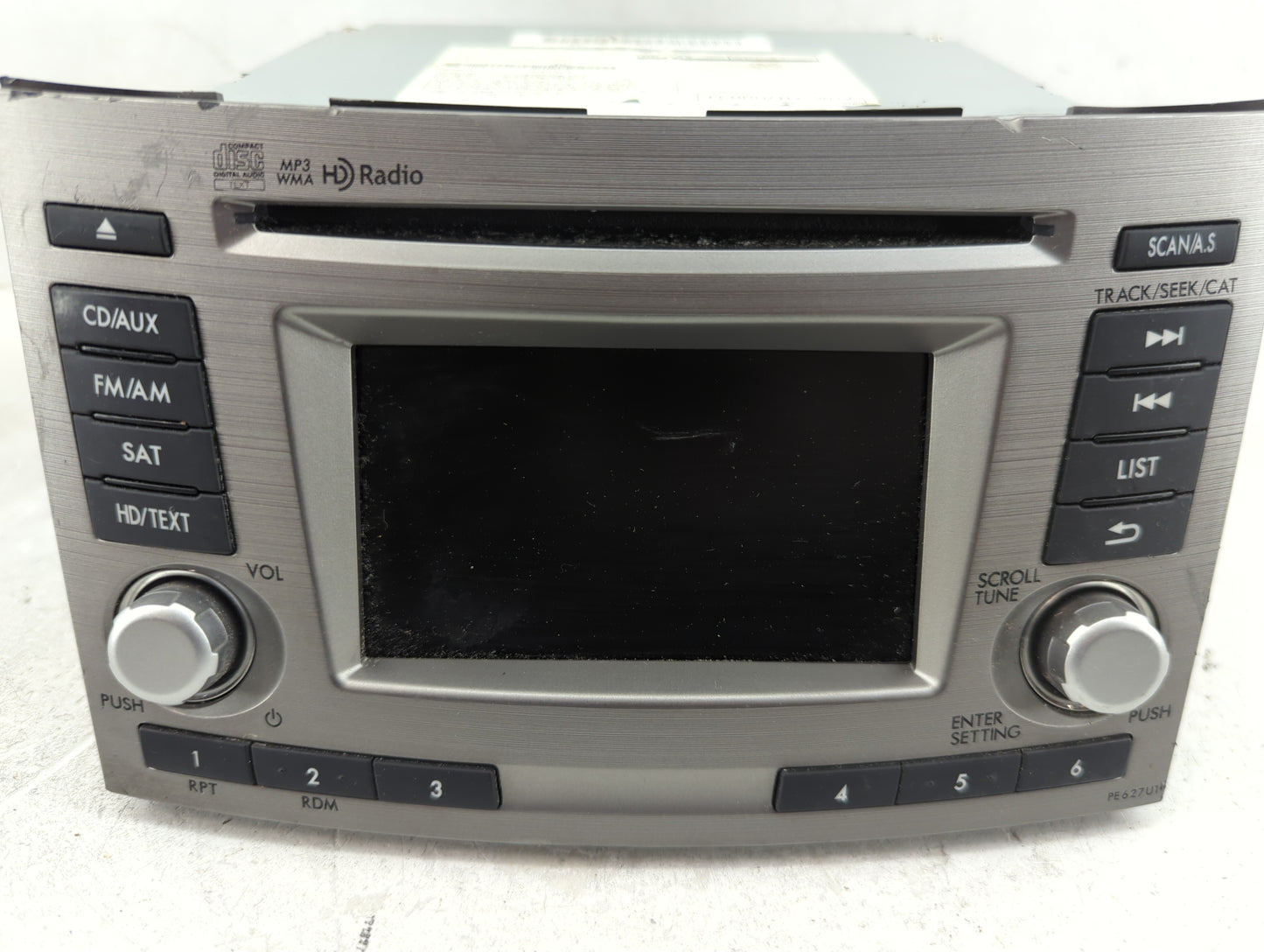 2010-2012 Subaru Legacy Radio AM FM Cd Player Receiver Replacement P/N:86201AJ62A Fits Fits 2010 2011 2012 OEM Used Auto Par