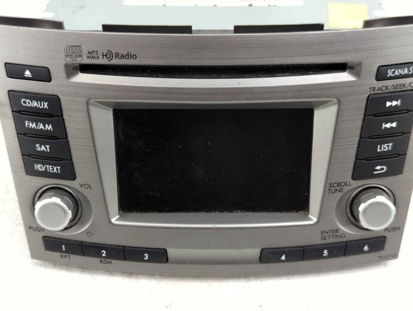 2012 Subaru Legacy Radio AM FM Cd Player Receiver Replacement P/N:86201AJ62A CQ-JF1AE04D Fits OEM Used Auto Parts - Oemuseda